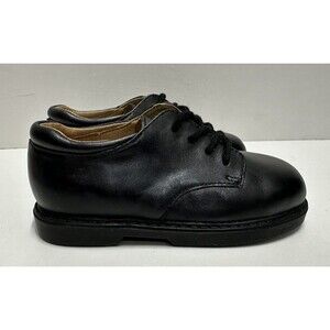 Jumping Jacks boys toddler size 8.5M dress lace up black leather shoes